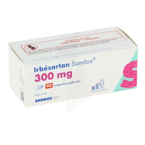 Irbesartan Sandoz 300 Mg, Comprimé Pelliculé