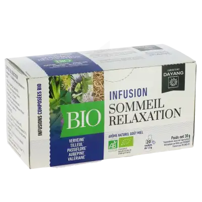 Dayang Sommeil Relaxation Bio 20 Infusettes à VESOUL