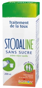 Boiron Stodaline Sirop Sans Sucre édulcoré Au Sorbitol Et Au Maltitol Liquide Fl/200ml