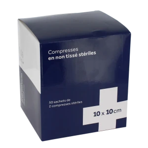 Mefra Compr Non Tissé Stérile 10x10cm 50sach/2