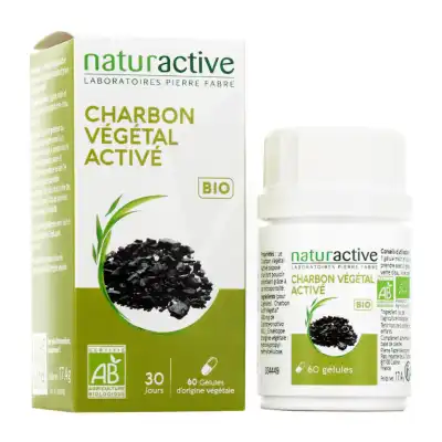 Naturactive Phytotherapie Charbon Végétal Bio Gél Pilulier/60 à Le Breuil