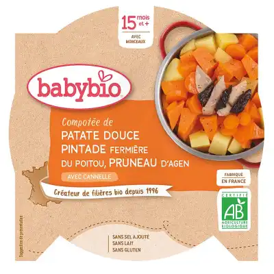 Babybio Assiette Patate Douce Pintade Pruneau à OULLINS