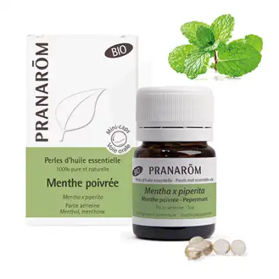 Pranarom Perle Bio Menthe Poivrée B/60 à VALENCE