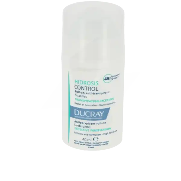 Ducray Roll-on Anti-transpirant Aisselles Transpiration Excessive Hidrosis Control Roll-on/40ml