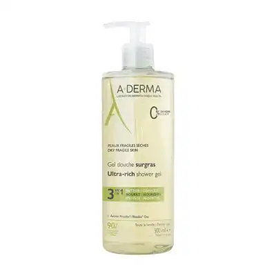Aderma Gel Douche Surgras Visage Et Corps Fl/500ml à Saint-Gervais-la-Forêt