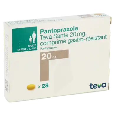 Pantoprazole Teva Sante 20 Mg, Comprimé Gastro-résistant à Paris