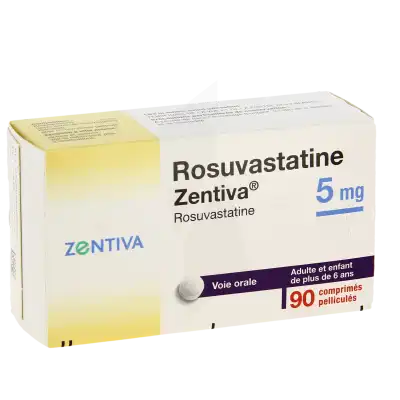 Rosuvastatine Zentiva 5 Mg, Comprimé Pelliculé à TOULON