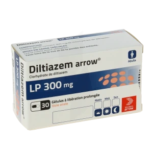 Diltiazem Arrow Lp 300 Mg, Gélule à Libération Prolongée
