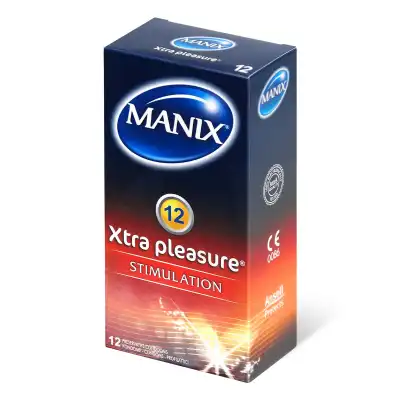 Manix Xtra Pleasure Préservatifs Lubrifiés Avec Réservoir B/12 à Eysines