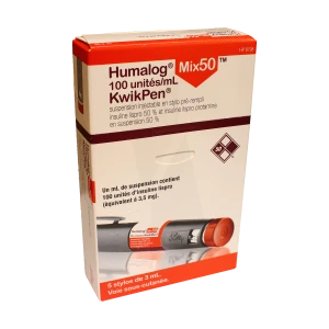 Humalog Mix50 100 Ui/ml Kwikpen, Suspension Injectable