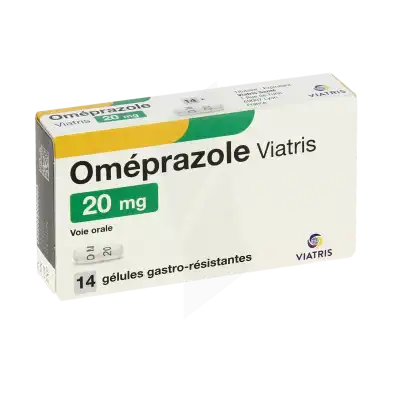 Omeprazole Viatris 20 Mg, Gélule Gastro-résistante à Dreux
