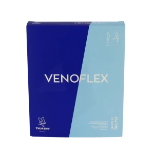 Thuasne Venoflex Secret 2 Bas Antiglisse Femme Noir T1n-