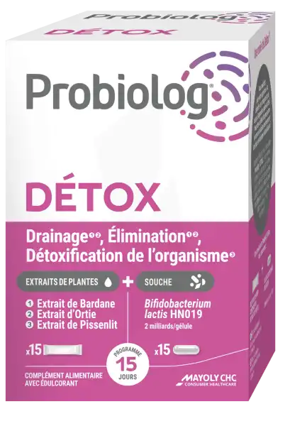 Probiolog Détox Gélules + Poudre B/15+15 Sticks