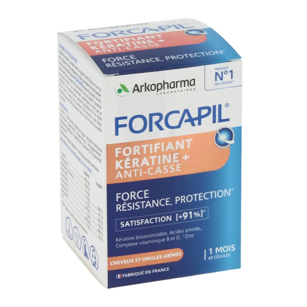 Forcapil Fortifiant + Kératine Gélules B/60