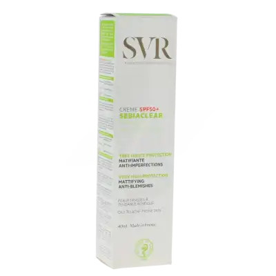 Svr Sebiaclear Crème Spf50 + 40 Ml à Blere