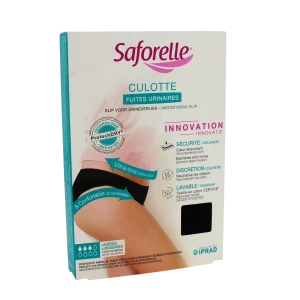 Saforelle Culotte Fuites Urinaires Culotte Ultra Absorbante Noire Taille 38