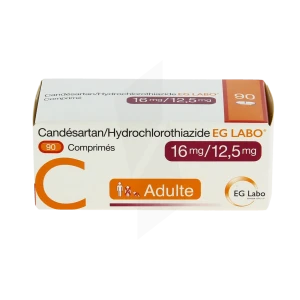 Candesartan/hydrochlorothiazide Eg Labo 16 Mg/12,5 Mg, Comprimé
