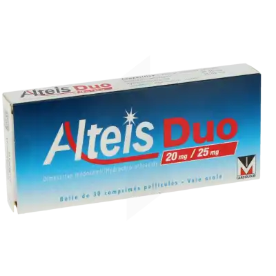 Alteisduo 20 Mg/25 Mg, Comprimé Pelliculé à CANALS