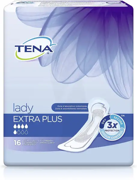 Tena Lady Protection Anatomique Adhésive Extra Plus Sachet/16