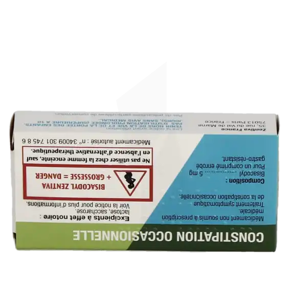 Bisacodyl Zentiva Conseil 5 Mg, Comprimé Gastro-résistant