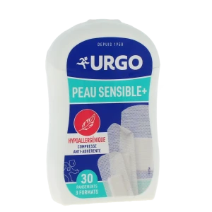 Urgo Pansement Peau Sensible + Boîte De 30