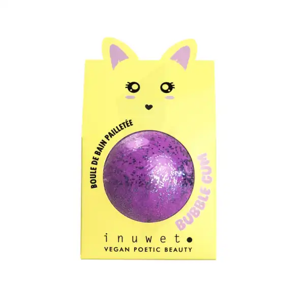 Inuwet Bombe De Bain Pailletée Bubble Gum 120g