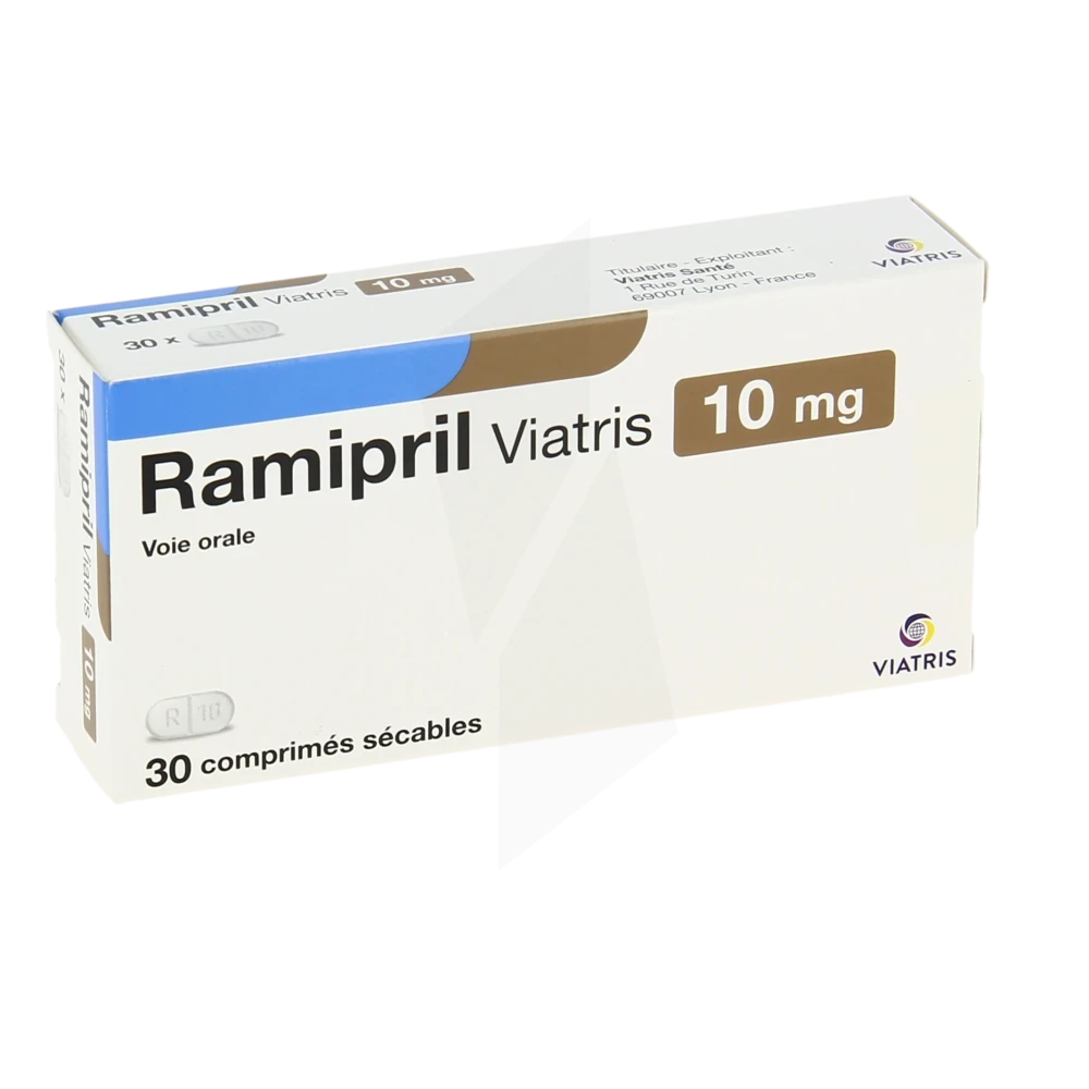 Ramipril Viatris 10 Mg, Comprimé Sécable