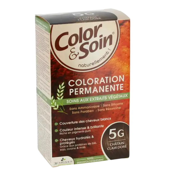 Color&soin Kit Coloration Permanente 5g Châtain Clair Doré
