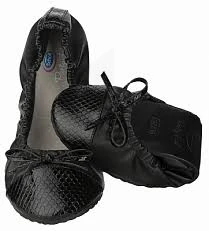 Scholl Pocket Ballerina Croco Ballerine Noir Pointure 39/40