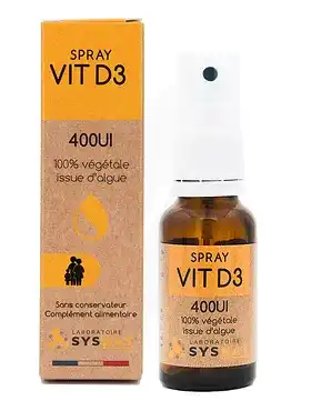 Sysnat Vitamine D3 400ui/dose Spray/20ml à Beaujeu-Saint-Vallier-Pierrejux-et-Quitteur
