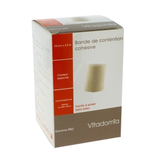 Vitadomia Bande Cohésive Blanche 10cmx3m