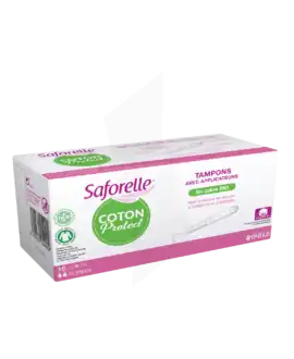 Saforelle Coton Protect Tampon Avec Applicateur Normal B/16 à AMBARÈS-ET-LAGRAVE