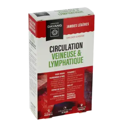Dayang Circulation Veineuse Et Lymphatique 45 Gélules à Saint-Médard-en-Jalles