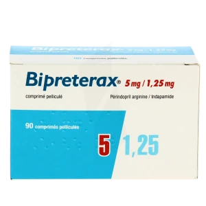 Bipreterax 5 Mg/1,25 Mg, Comprimé Pelliculé