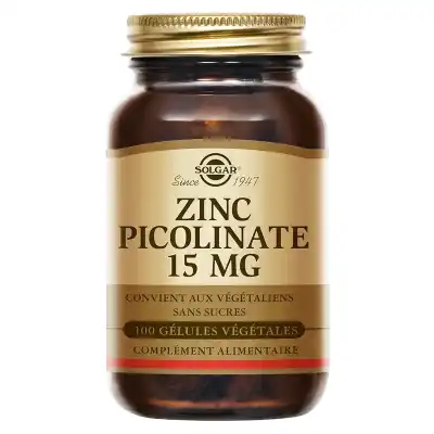 Solgar zinc picolinate 15 mg Gélules B/100