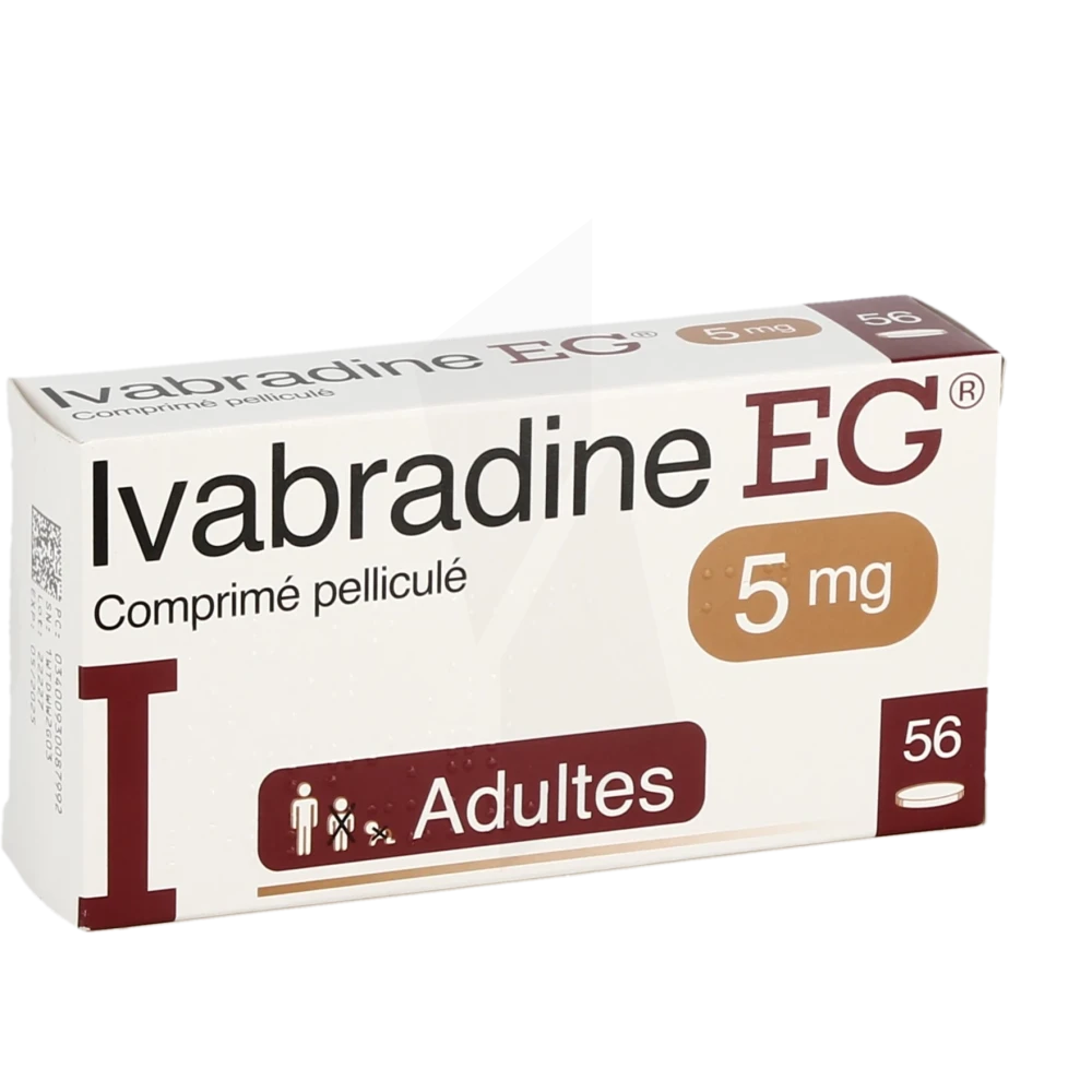 Ivabradine Eg 5 Mg, Comprimé Pelliculé
