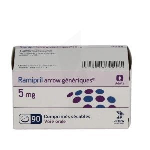 Ramipril Arrow Generiques 5 Mg, Comprimé Sécable