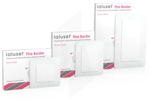 Ialuset Fine Border Pansement Hydrocellulaire Adhésif 10x20cm B/5