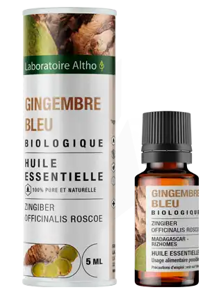 Laboratoire Altho Huile Essentielle Gingembre Bleu Bio 5ml