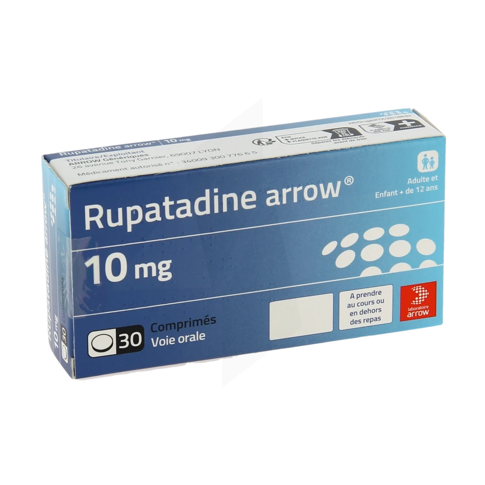 Rupatadine Arrow 10 Mg, Comprimé