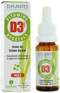 Vitamine D3 VÉgÉtale Huile 400ui D-plantes Fl/20ml