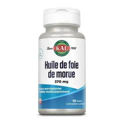 KAL Huile de Foie de Morue 370mg Gélules B/100