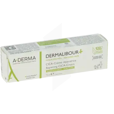 Aderma Dermalibour + Cica Crème Réparatrice 15ml à Mûrs-Erigné