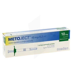 Metoject 10 Mg/0,2 Ml, Solution Injectable En Seringue Préremplie