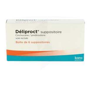 Deliproct, Suppositoire