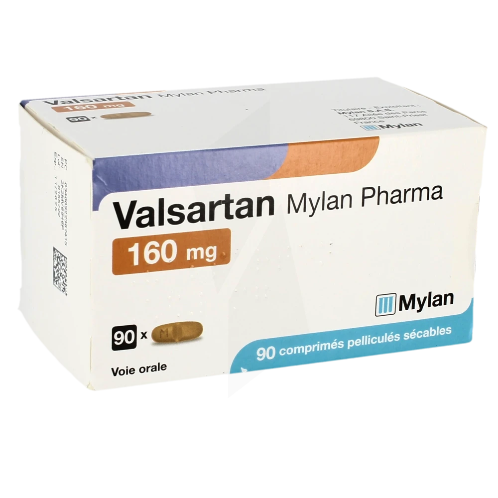 Valsartan Viatris 160 Mg, Comprimé Pelliculé Sécable