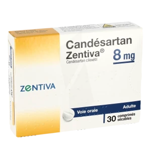 Candesartan Zentiva 8 Mg, Comprimé Sécable