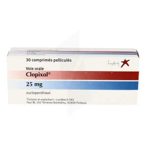 Clopixol 25 Mg, Comprimé Pelliculé
