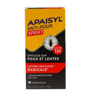 Apaisyl Xpert Lotion Traitante Poux Lentes 100 Ml