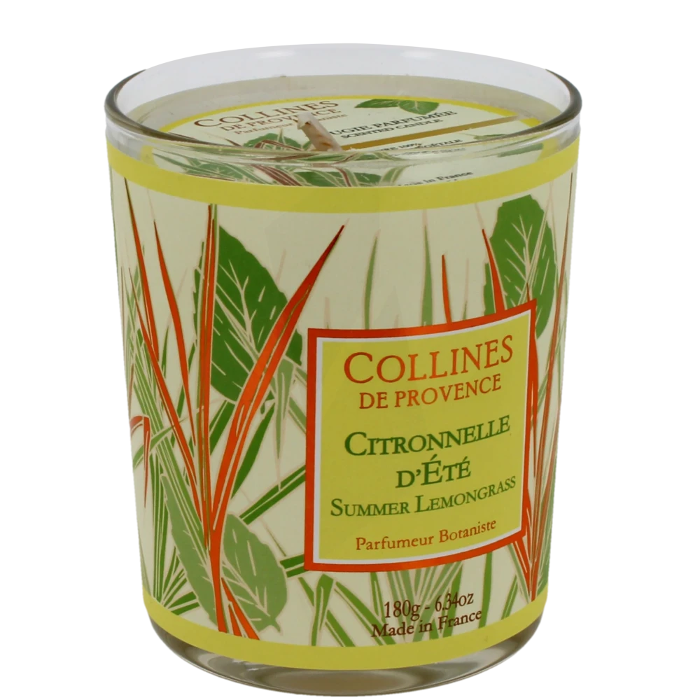 Collines De Provence Bougie Parfumée Citronnelle D'été Pot/180g